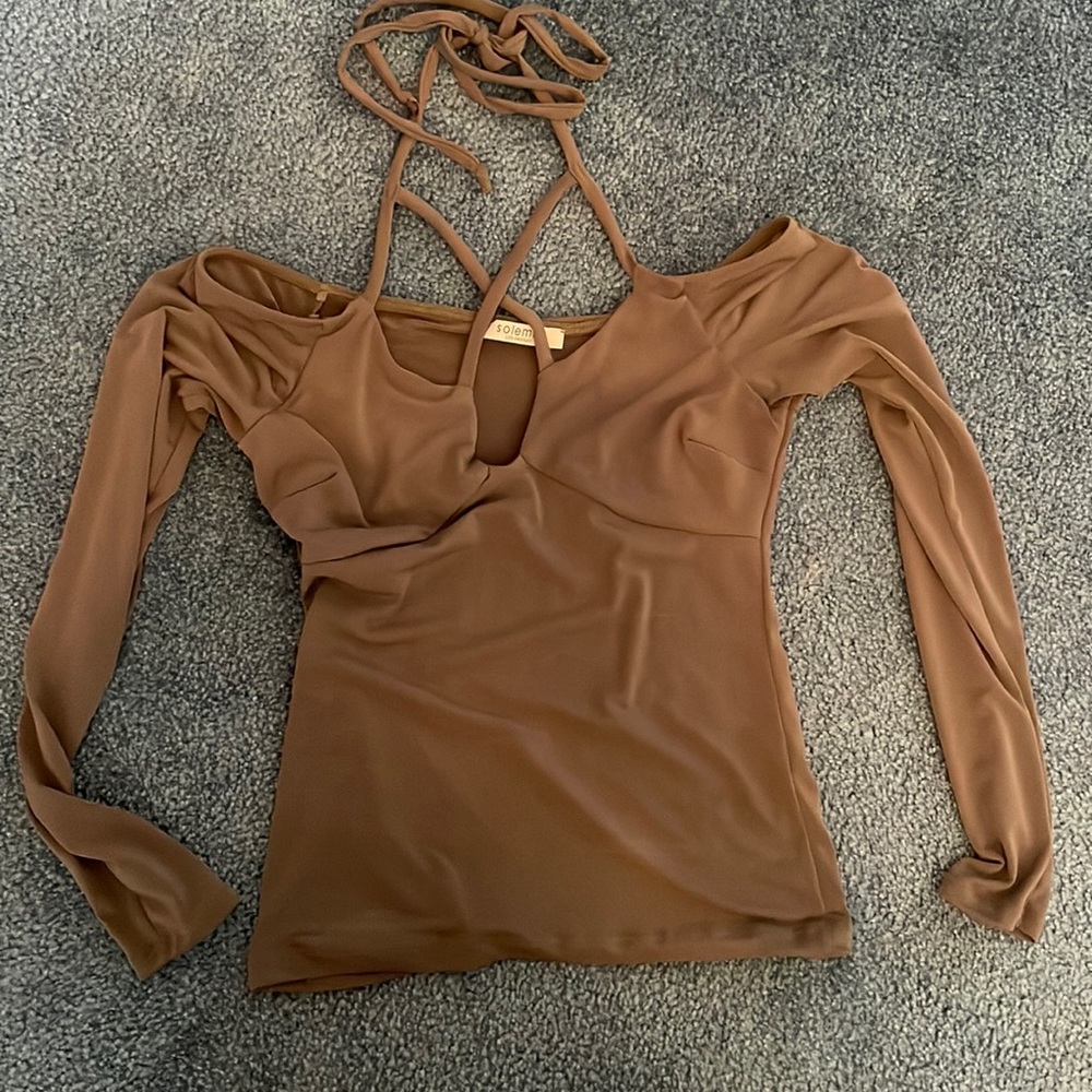 Olive green top